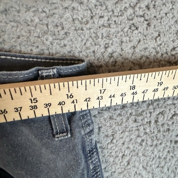 Vintage Dickies Thrashed Paint Splatter Pants 33x32 Gray Black Carpenter Jeans - Picture 3 of 6